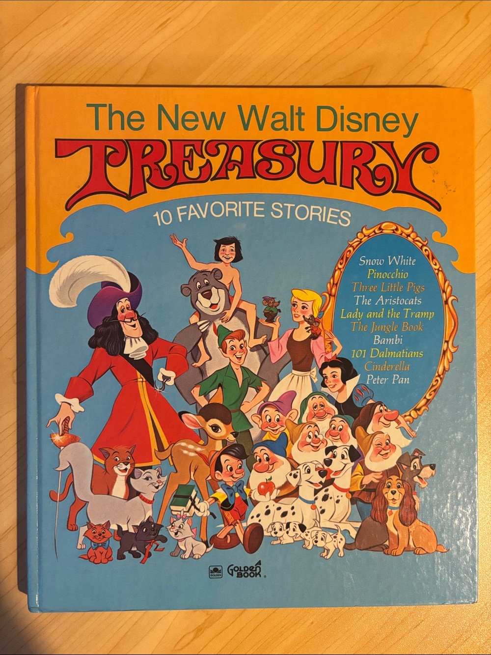 Vintage The New Walt Disney Treasury 10 Favorite Stories Golden Book 1971